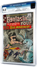Load image into Gallery viewer, Fantastic Four #33 CGC 8.0 White 1964 Marvel Comics 1st Appearance Attuma (Unpressed)