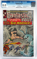 Fantastic Four #33 CGC 8.0 White 1964 Marvel Comics 1st Appearance Attuma (Unpressed)