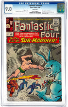 Load image into Gallery viewer, Fantastic Four #33 CGC 9.0 White Pages 1964 Marvel Comics 1st Appearance Attuma