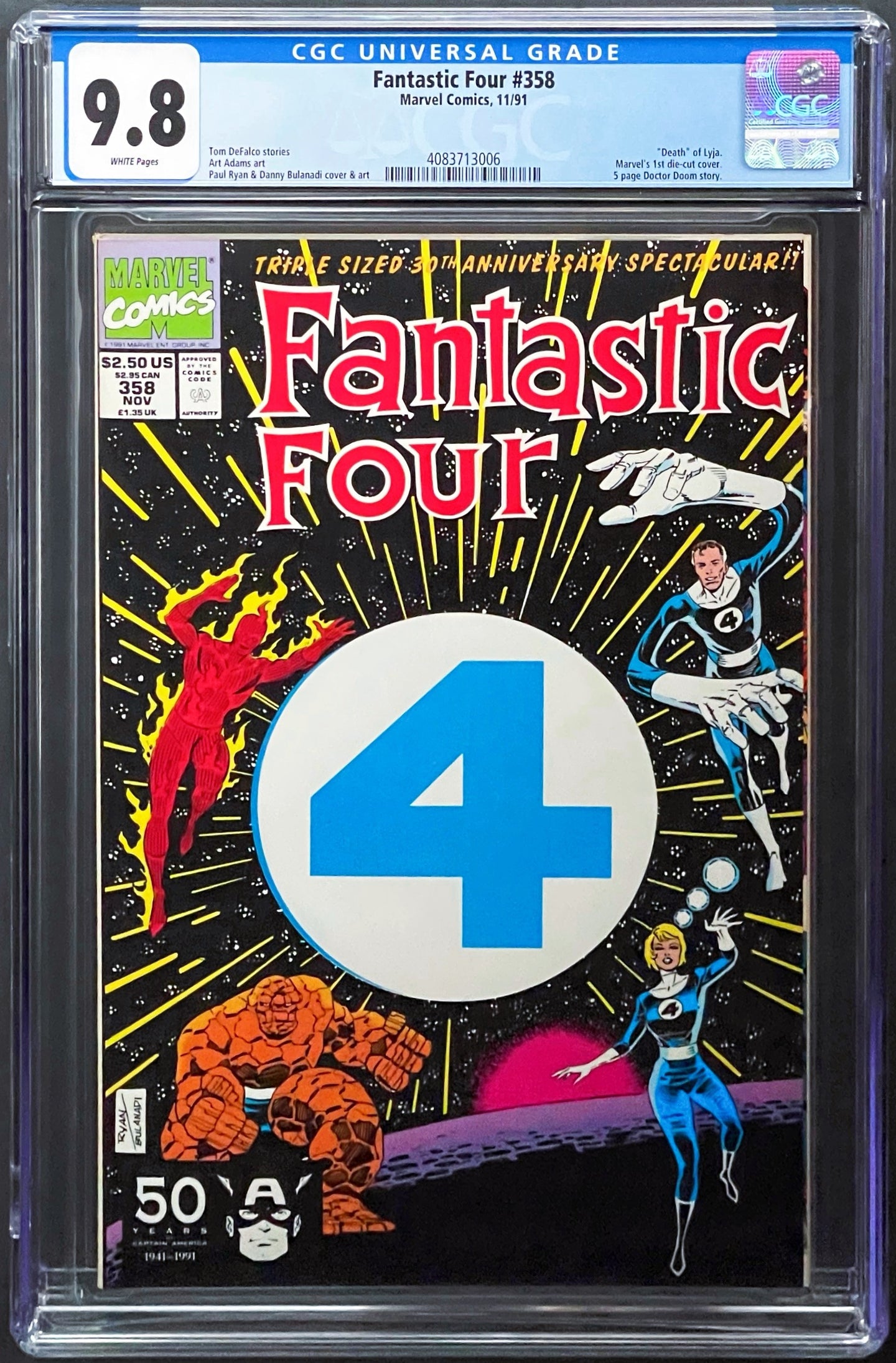 Fantastic Four #358 CGC 9.8 White 1991 Marvel Comics 1st Appearance