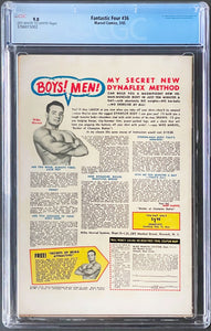 Fantastic Four #36 CGC 9.0 Marvel 1965 1st Appearance Medusa Frightful 4