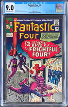 Load image into Gallery viewer, Fantastic Four #36 CGC 9.0 Marvel 1965 1st Appearance Medusa Frightful 4