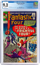 Load image into Gallery viewer, Fantastic Four #36 CGC 9.2 White Pages 1965 Marvel Comics 1st Appearance Medusa Frightful 4