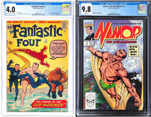 Load image into Gallery viewer, Fantastic Four #4 CGC 4.0 1962 Marvel Comics 1st Appearance Sub-Mariner + Namor #1 CGC 9.8 WP