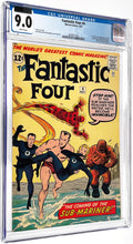 Load image into Gallery viewer, Fantastic Four #4 CGC 9.0 White Pages 1962 Marvel Comics 1st Appearance Sub-Mariner (CVA Exceptional)