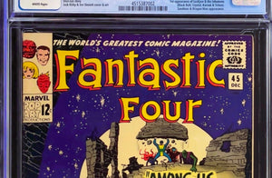 Fantastic Four #45 CGC 7.5 White Pages 1965 Marvel Comics 1st Appearance INHUMANS (Nice as 8.5)