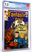 Load image into Gallery viewer, Fantastic Four #45 CGC 7.5 White Pages 1965 Marvel Comics 1st Appearance INHUMANS (Nice as 9.2)