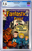 Load image into Gallery viewer, Fantastic Four #45 CGC 7.5 White Pages 1965 Marvel Comics 1st Appearance INHUMANS (Nice as 9.2)