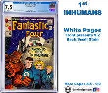 Load image into Gallery viewer, Fantastic Four #45 CGC 7.5 White Pages 1965 Marvel Comics 1st Appearance INHUMANS (Nice as 9.2)