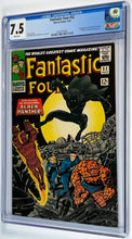 Load image into Gallery viewer, Fantastic Four #52 CGC 7.5 White Pages 1966 Marvel Comics 1st Appearance Black Panther