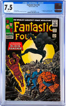 Load image into Gallery viewer, Fantastic Four #52 CGC 7.5 White Pages 1966 Marvel Comics 1st Appearance Black Panther