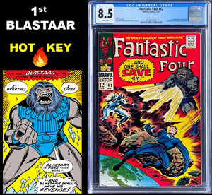 Fantastic Four #62 CGC 8.5 White (Unpressed) 1967 Marvel Comics 1st Appearance Blastaar