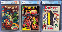 Load image into Gallery viewer, Fantastic Four #65 #66 #67 CGC 9.2 White 1967 Marvel Comics Lot (3)