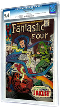 Load image into Gallery viewer, Fantastic Four #65 CGC 9.4 White Pages 1967 Marvel Comics 1st Appearance Ronan