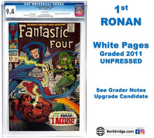 Load image into Gallery viewer, Fantastic Four #65 CGC 9.4 White Pages 1967 Marvel Comics 1st Appearance Ronan