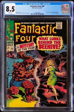 Fantastic Four #66 CGC 8.5 White 1967 Marvel Comics Origin of Him (Adam Warlock)