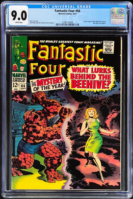 Fantastic Four #66 CGC 9.0 White 1967 Marvel Comics Origin of Him (Adam Warlock)