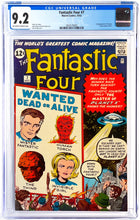 Load image into Gallery viewer, Fantastic Four #7 CGC 9.2 1962 Marvel Comics 1st Appearance Kurgo