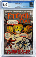 Fantastic Four #8 CGC 4.0 WHITE 1962 Marvel Comics 1st Puppet Master Alicia Masters