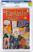 Load image into Gallery viewer, Fantastic Four #9 CGC 8.0 1962 Marvel Comics 3rd Sub-Mariner (UNPRESSED)