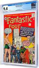 Load image into Gallery viewer, Fantastic Four #9 CGC 9.4 NM 1962 Marvel Comics 3rd Sub-Mariner