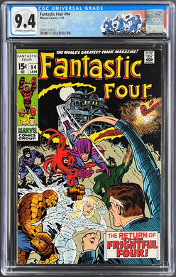 Fantastic Four #94 CGC 9.4 1970 Marvel Comics 1st Appearance Agatha Harkness