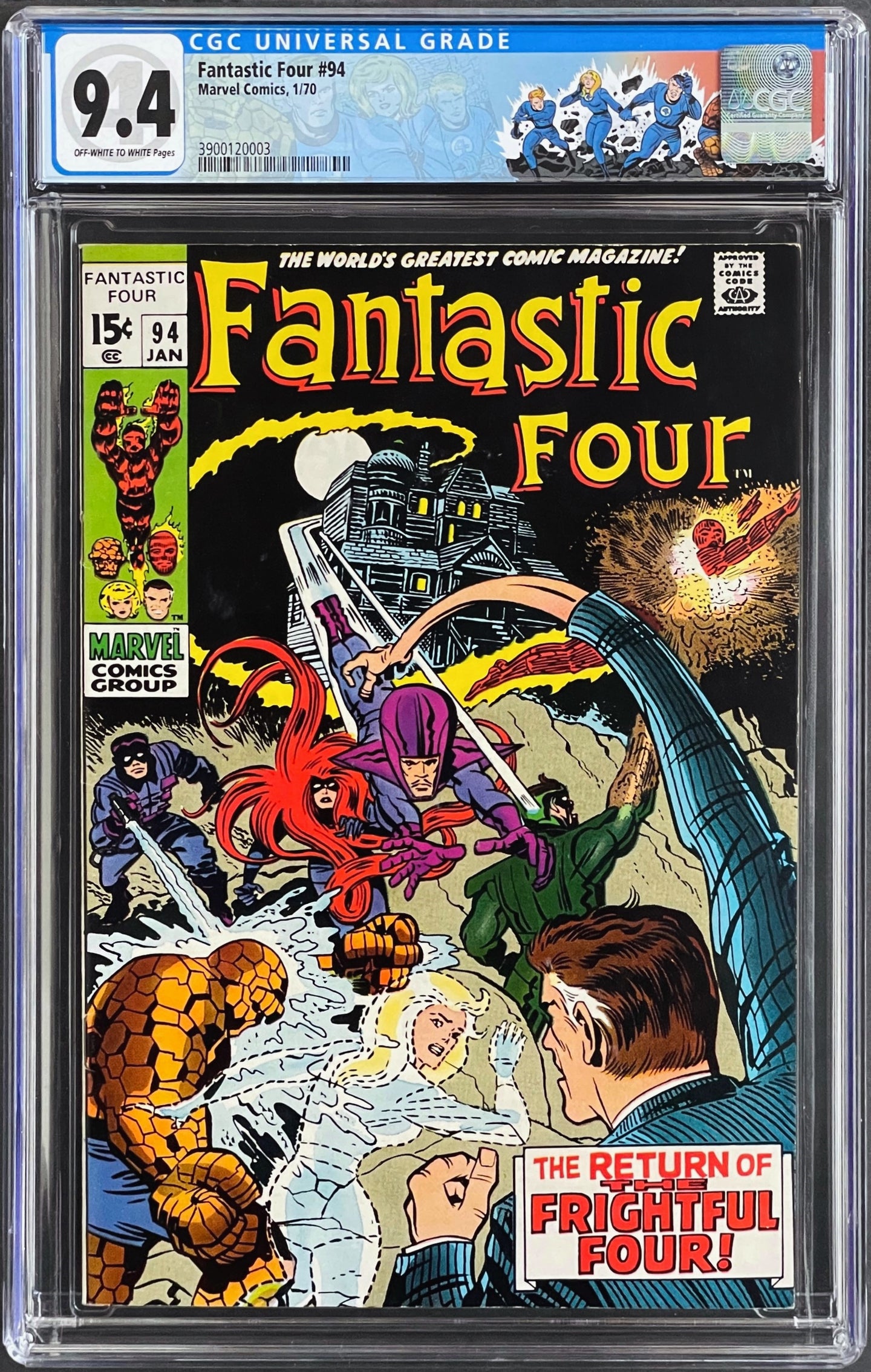 Fantastic Four #94 CGC 9.4 1970 Marvel Comics 1st Appearance Agatha Harkness