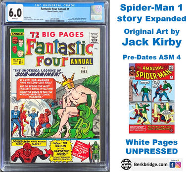 Fantastic Four Annual #1 CGC 6.0 WHITE 1963 Marvel Comics