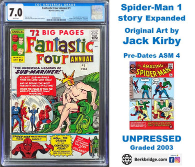 Fantastic Four Annual #1 CGC 7.0 White 1963 Marvel Comics 1st Appearance