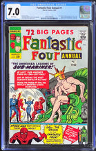 Load image into Gallery viewer, Fantastic Four Annual #1 CGC 7.0 White Pages 1963 Marvel Comics Amazing Spider-Man 5th Appearance
