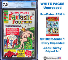 Load image into Gallery viewer, Fantastic Four Annual #1 CGC 7.0 White Pages 1963 Marvel Comics Amazing Spider-Man 5th Appearance