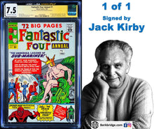 Load image into Gallery viewer, Fantastic Four Annual #1 CGC 7.5 SS 1963 Marvel Comics Signed Jack Kirby (1 of 1)