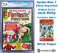 Fantastic Four Annual #1 CGC 7.5 White Pages 1963 Marvel Comics 5th Amazing Spider-Man