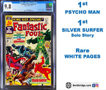 Load image into Gallery viewer, Fantastic Four Annual #5 CGC 9.8 White Pages 1967 Marvel Comics 1st Silver Surfer Solo Story