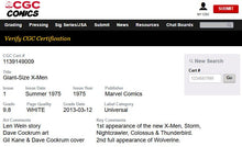 Load image into Gallery viewer, Giant-Size X-Men #1 CGC 9.8 WP 1975 Marvel Comics (New Custom Label Case)