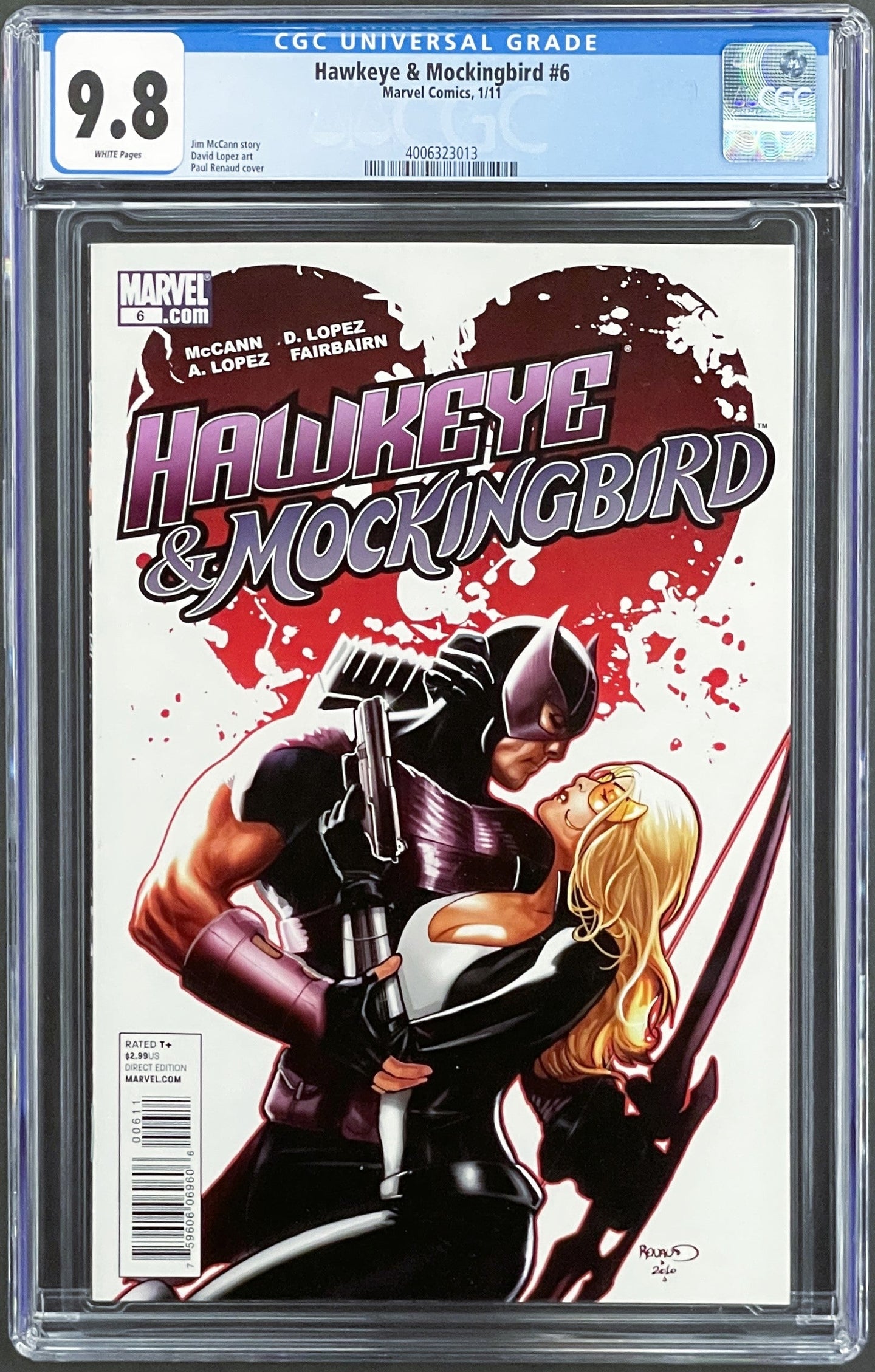 HAWKEYE & MOCKINGBIRD #6 CGC 9.8 WHITE PAGES 💎 1 OF 1