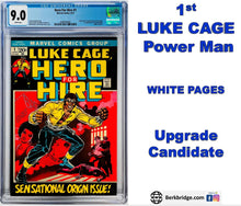 Load image into Gallery viewer, Hero for Hire #1 CGC 9.0 WHITE 1972 Marvel Comics 1st App Luke Cage (Unpressed)