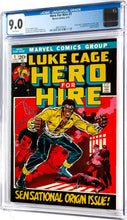Load image into Gallery viewer, Hero for Hire #1 CGC 9.0 WHITE 1st Appearance Luke Cage 1972 Marvel Comics