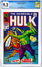 Load image into Gallery viewer, Incredible Hulk #103 CGC 9.2 NM- 1968 Marvel Comics (2nd Issue in Serie)