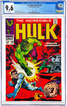 Load image into Gallery viewer, Incredible Hulk #108 CGC 9.6 White Pages 1968 Marvel Comics
