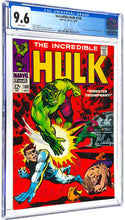 Load image into Gallery viewer, Incredible Hulk #108 CGC 9.6 White Pages 1968 Marvel Comics