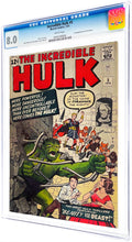 Load image into Gallery viewer, Incredible Hulk #5 CGC 8.0 White Pages 1963 Marvel Comics 1st Appearance Tyrannus