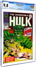 Load image into Gallery viewer, Incredible Hulk #102 CGC 9.8 White Pages 1968 Marvel Comics 1st Issue (1 of 28)