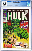 Load image into Gallery viewer, Incredible Hulk #102 CGC 9.8 White Pages 1968 Marvel Comics 1st Issue (1 of 28)