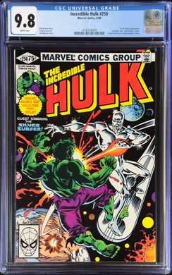 Incredible Hulk #250 CGC 9.8 White 1980 Marvel Comics