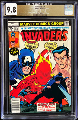 Invaders #26 CGC 9.8 WINNIPEG Pedigree 1978 Marvel Comics 1st Appearance Agent Axis
