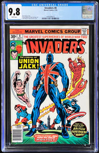 Invaders #8 CGC 9.8 White 1976 Marvel Comics + Invaders Now! #4 CGC 9.8 Alex Ross (1 of 2)