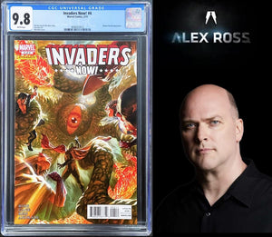 Invaders #8 CGC 9.8 White 1976 Marvel Comics + Invaders Now! #4 CGC 9.8 Alex Ross (1 of 2)