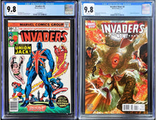 Load image into Gallery viewer, Invaders #8 CGC 9.8 White 1976 Marvel Comics + Invaders Now! #4 CGC 9.8 Alex Ross (1 of 2)