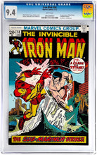 Load image into Gallery viewer, Iron Man #54 CGC 9.4 White Pages 1973 Marvel Comics 1st Appearance Moondragon (Unpressed)